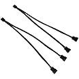 PWM Câble, 1-2 Convertisseur, 2 Pièces, Noir