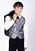 Boys Black Suit With Silver Waistcoat Adam Age 12 Years