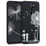 kwmobile Xiaomi Redmi Note 8 PRO Cover - Custodia in Silicone TPU per Xiaomi Redmi Note 8 PRO - Back Case Protezione Posteriore Cellulare Bianco/Nero