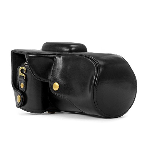 MegaGear Protection Noir Toujours pr  t  Camera Case en Cuir  Sac pour Canon EOS Rebel SL1 avec 18-55mm EF-S is STM  Canon EOS 100D  Baiser X7