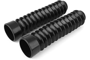 KEENSO 1 Pair Motorcycle Front Fork Cover Rubber Front Fork Boots Dust Cover Protector Shock Absorber Guards Gaiters Boot Set Universal for Dirt Bike Bearings, Bearings and Bushings