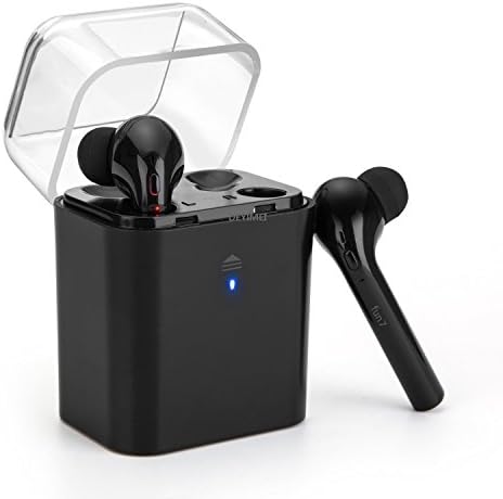 Wireless Earbuds, DEYIMEI Bluetooth V4.1, Noise Cancelling Cordless Headphone with Sweat Proof, Charging Box for iPhone 7p 7 6sp 6s 5s, Samsung Galaxy, Note - Twins