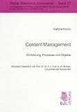Image de Content Management: Einführung, Prozesse und Objekte (Electronic Commerce)