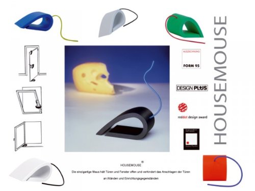 HOUSE MOUSE Türstopper Fensterstopper orange Artikel Design - 2