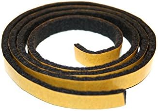 GoodGlides Self adhesive felt tape 17,5 mm felt tape roll black sold by the metre for furniture and more