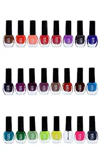 O.GIRL NAIL POLISH MULTICOLOURE PACK OF 24