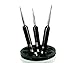 Micro Trader 3X Tiny Acrylic Nail Art Drawing Painting Pen Brush - Black