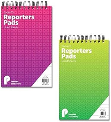 PinkSocks Spiral Bound Reporters Note Pad Book Value Pack 3 Note Pad Shorthand