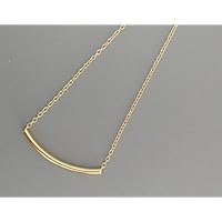 Selia minimalistische Bar Halskette Balken studs Kette elegant gold Schmuck Damen Modeschmuck handgemacht Geschenk