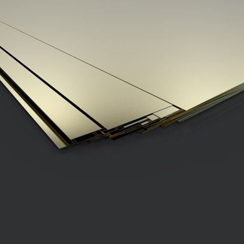 JD Multi Metals - Brass Sheet Plate 0.9mm Thick - Various Sizes, Brass, 300mm x 40mm