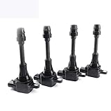 nissan pickup double cab 4x2 Material: Hochtemperaturgummi und Metall, Anwendbares Modell: Für NISSAN X-Trail / Altima / Sentra AA-3356-4 New Standard Zündspulen Schwarz