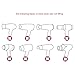 Universal Hair Dryer Diffuser, Retractable Portable Silicone Folding Diffuser (Pack of 2)