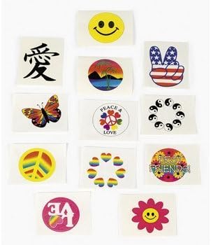 72 Glow In The Dark Tattoos - Kids Temporary Tattoos