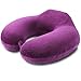 Produktbild HUILIN Naturlatex U-Form Nackenkissen Massagegerät Cervical Orthopädisches Kissen Flugzeug Reisekissen Flugzeug Tragbares Auto Bürokissen, Lila, Siehe unten für Größenbeschreibungen