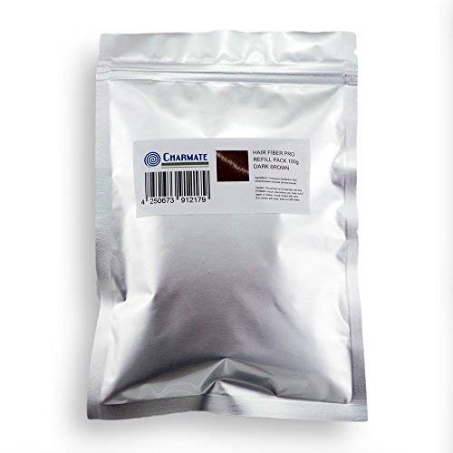 Charmate® HAIR FIBER PRO aufbauende Keratin Haarfasern REFILL PACK 100g (DUNKELBRAUN)