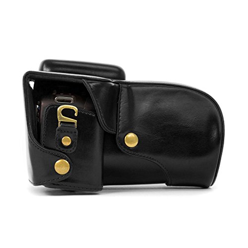 MegaGear Protection Noir Toujours pr  t  Camera Case en Cuir  Sac pour Canon EOS Rebel SL1 avec 18-55mm EF-S is STM  Canon EOS 100D  Baiser X7