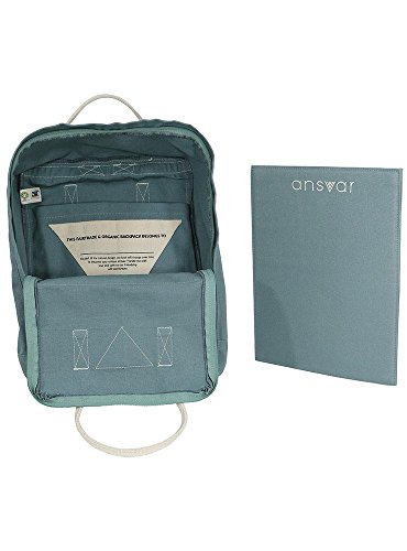 Ansvar II Rucksack aus Bio Baumwoll Canvas - Hochwertiger Damen   Herren Tagesrucksack aus 100  nachhaltigen Materialien - Wasserabweisend - Rucksack 
