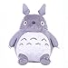 Produktbild XQYPYL Totoro Puppenkissen aus weichem Plüsch, zum Versenden von Freundinnen, Geburtstagsgeschenke, 20 cm - 65 cm, grau, 45 cm