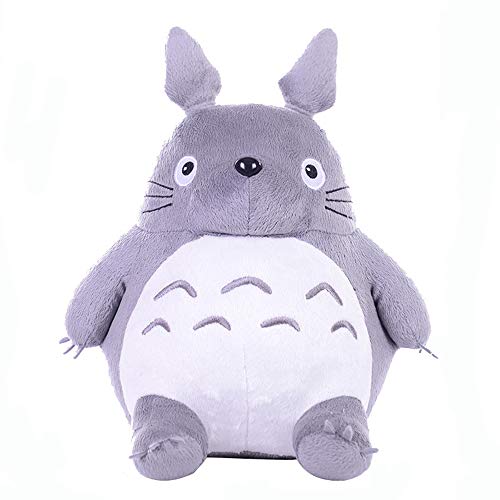 Preisvergleich Produktbild XQYPYL Totoro Puppenkissen aus weichem Plüsch, zum Versenden von Freundinnen, Geburtstagsgeschenke, 20 cm - 65 cm, grau, 45 cm