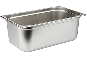 APS 81108 GN container 1/1, Contenitore gastronorm in acciaio inox/Dimensioni 32,5 x 53 cm/Profondità 200 mm/Volume 28 litri