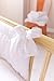Clair de Lune Honeycomb Cot/ Cot Bed Quilt/ Bumper and Sheet Set (3 Pieces, White)