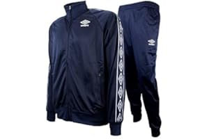 Umbro Tuta Uomo Full Zip acetata Nuova Collezione Art.30031
