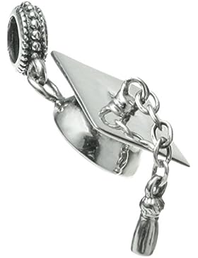 Queenberry Charm-Anhänger Doktorhut hängend Sterling-Silber für Pandora (Europa)
