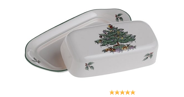spode christmas butter dish