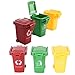 Produktbild FADACAI 6 Stücke Mini Mülltonnen-Set Klein Bunte Mülltonnenspielzeug Mülleimer für Kinder-Gelb,Rot,Grün