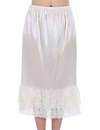 Jupon Femme Satiné Mi-long – Taille Unique, Doublure Jupe, Sous-robe Quotidien
