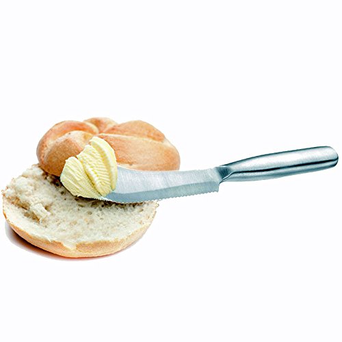 Frühstücksmesser Brötchenmesser Brotzeitmesser, Edelstahl, ca. 22 x 3 cm - 2