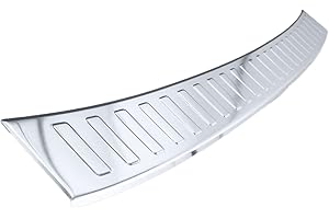 teileplus24 AL104 Protección del Borde de Carga de Aluminio para VW T6 T6.1Multivan/ Caravelle 2015-07/2024, Color:Plata