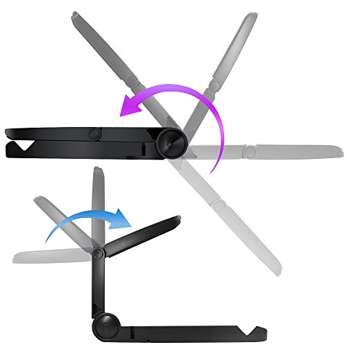 Senhai Einstellbare Tablette-Standplatz für Tablette der Größe 7-11inch wie iPad, Samsung Galaxy Tab, Unterstützt beweglicher faltbarer Einfache Fähig, als Foto-Rahmen-Support Gebrauchte - 5
