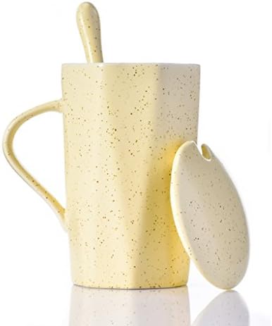 Creative Personality Couple Mugs Simple Ceramic Milk Coffee Drink Water Cup ( Color : Yellow )