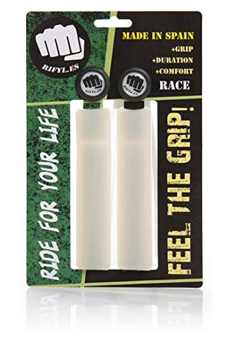 RIFYL (Twinkly Race) Juego de puños para bicicleta o mountain bike, luminiscente, diámetro 30,5mm