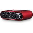 BOMGE BMG11S USB Audio Interface(24 bit/192 kHz) with XLR,48V phantom power, for the Guitarist, Vocalist, Podcaster or Producer — High-Fidelity, Studio Quality Recording (red)