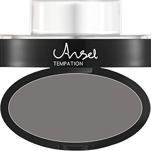 Kasit 1PC Brow Powder Stempel Natürliche Perfekte wasserdichte Augenbraue Make-up Pulver Zarte Form Stempel Set - Grau-Schwarz