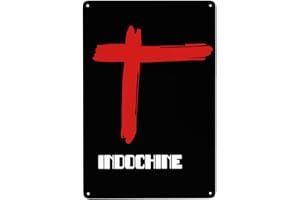 OUDRSPO Sign for Indochine Metal Tin Sign for Home Bar Cafe Farm Wall Decor Poster Plaque Entryway Decor Gallery Wall Signs Man Cave Signs
