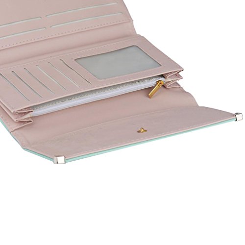 Sannysis Damen-lange Portemonnaie Kreditkarteninhaber Taschen Geschenk - 4