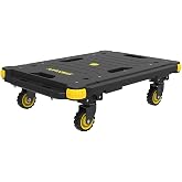 Stanley PC531 137 kg 55x45 cm D&ouml;rt Tekerli Y&uuml;k ve Paket Taşıma Arabası, Sarı/Siyah