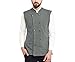 Hypernation Grey Color Cotton Waistcoat For Men RS.1399.00