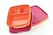 Produktbild TUPPERWARE (2) 550 ml Lunchbox Trennwand Clevere orange rot 10152