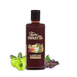 Kesha SWASTYA ADIVASI Ayurvedic Hair Oil | Make Your Hair Naturally Darker | Herbal Pure Adivasi Hair Growth/Hair Fall Control Oil | Hair Oil for Hair Growth Anti Dandruff Nourished Hair Natural Moisturizer | Non-Sticky & Non-Greasy | Ayurvedic Hair Oil for Hair Growth/Hair Fall Control for Women & Men