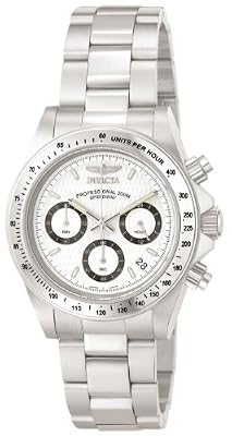 Invicta Montre Mixte Chronographe Quartz avec Bracelet en Acier Inoxydable – 9211