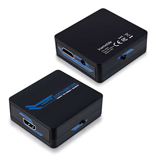 kwmobile HDMI Audio Extractor SPDIF Klinke HDMI Audio Entkoppler – HDMI und Audio Signal einfach separieren - 5