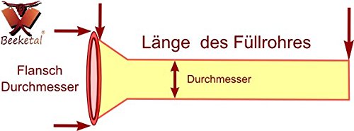 Beeketal Profi Gastronomie Fülltülle komplett aus Edelstahl, Durchmesser: 32 mm - 3