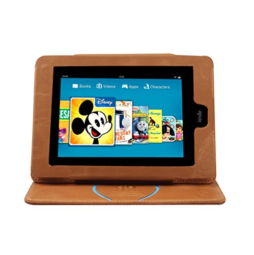 BORIYUAN Echt Ledertasche Case Hülle für den neuen AMAZON KINDLE Paperwhite 2015 300 ppi-Display , 6 Zoll / Kindle Paperwhite 2014 2013 2012 Schutzhülle Hülle Tasche Leder Case Smart Cover aus echtem Leder mit Standfunktion im Bookstyle (Braun) - 5