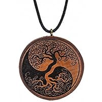 SOULSLICES Baum des Lebens 4 // Holz Kette // Vintage // Ethnoschmuck // Hippie // Boho // Statement // Yin Yang