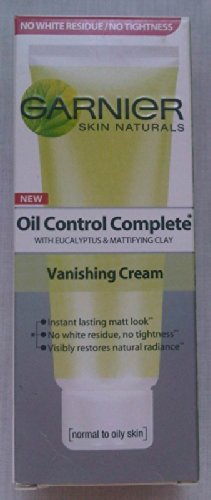GARNIER Skin Naturals Oil Control Complete Vanishing Cream-Normal/Oily Skin-NEW