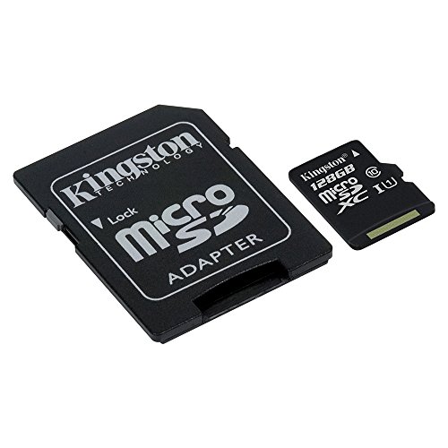 Kingston SDC10G2/128GB microSD 12 Klasse 10 bis zu 45MB/s Speicherkarte [mit SD-Adapter] - 2